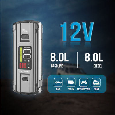 Multifunctional 4 In 1 Emergency PD 65W 3000A Peak Current Battery Booster Power Bank Jump Starter