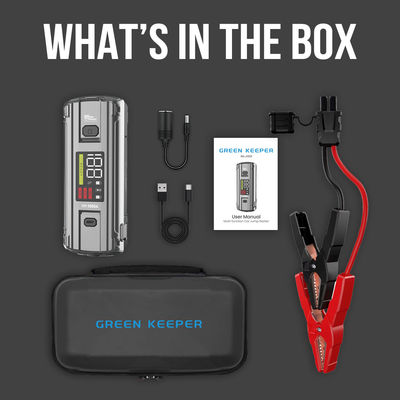 Multifunctional 4 In 1 Emergency PD 65W 3000A Peak Current Battery Booster Power Bank Jump Starter