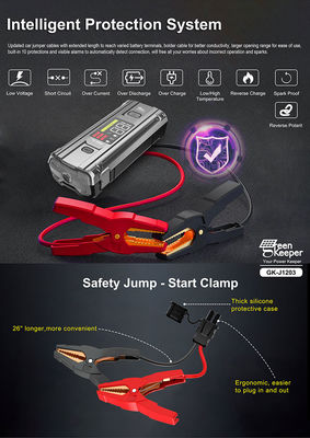 PD 65W 12V 3000A 20000mAh Multi-function Portable Car Emergency Battery Booster Jump Starter Power Bank
