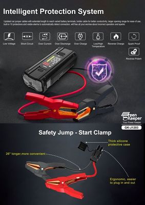 Car Battery Jump Starterr UltraSafe Super Capacitor 3000A Power Bank for Vehicles Truck