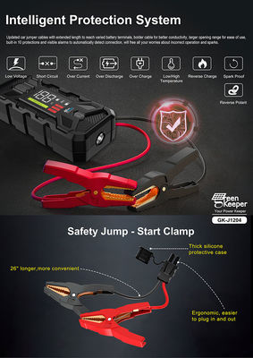 Fit Extreme Temperatures Jump Starter Green Keeper 3000A Power Bank For Vehicles Truck Car