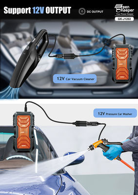 QC 18W Input GreenKeeper UltraSafe Super Capacitor 2000A Battery Jump Starter With LED Light