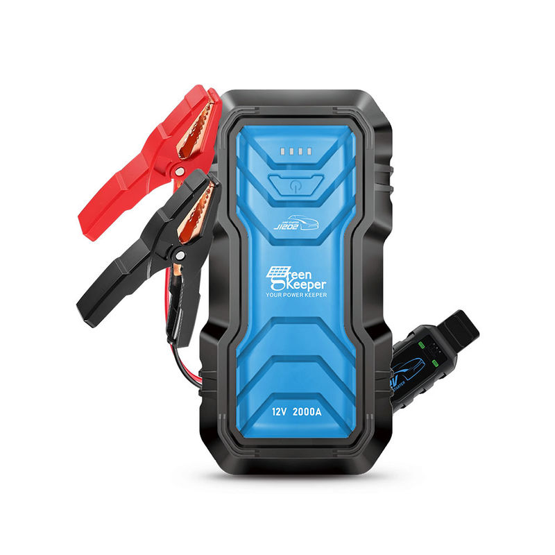 Portable Battery Jump Starter Green Keeper 2024 2000A 16000mAh 12V With Led Light