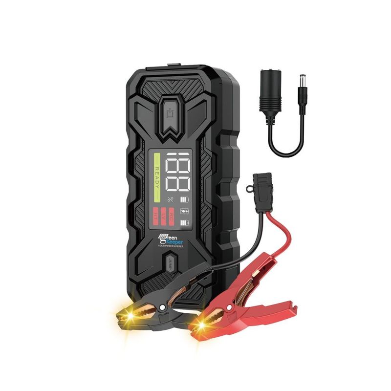 Power Bank and Led Flashlight Green Keeper 2024 3000A 20000mAh High Power Car Jump Starter